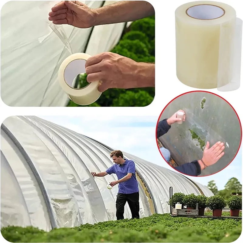 Gardening Tools Repair - 10M เรือนกระจกฟิล์มเทปซ่อมฟิล์มการเกษตรเทปซ่อม UV โปร่งใส Garden Orchard