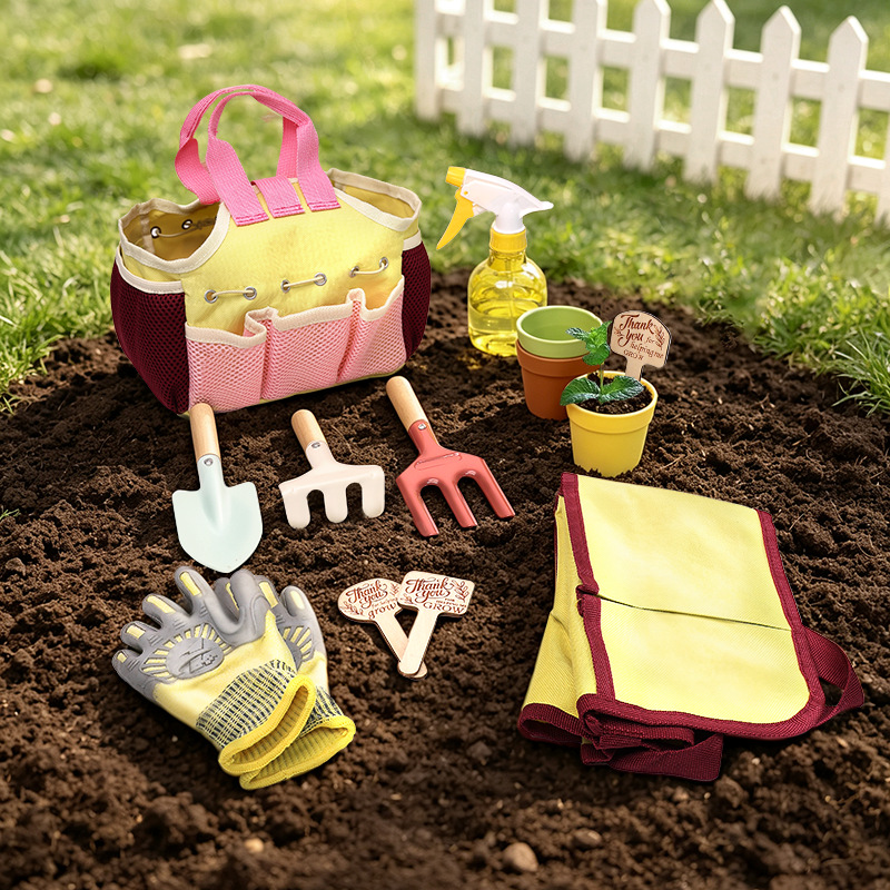Gardening Tools For Kids - ชุดเครื่องมือทำสวนสำหรับเด็ก ของเล่นจำลองการเล่นกลางแจ้ง พลั่ว คราด ที่ตักดิน บัวรดน้ำ