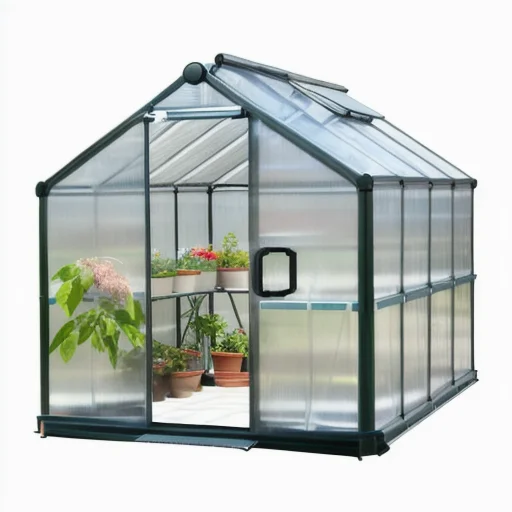 Greenhouse Mini Indoor - ชุดเรือนเพาะชำพลาสติกขนาดเล็กสำหรับปลูกผักกลางแจ้ง พร้อมฉนวนกันความร้อน ถังขยะในตัว และสามารถใช้ในร่มได้