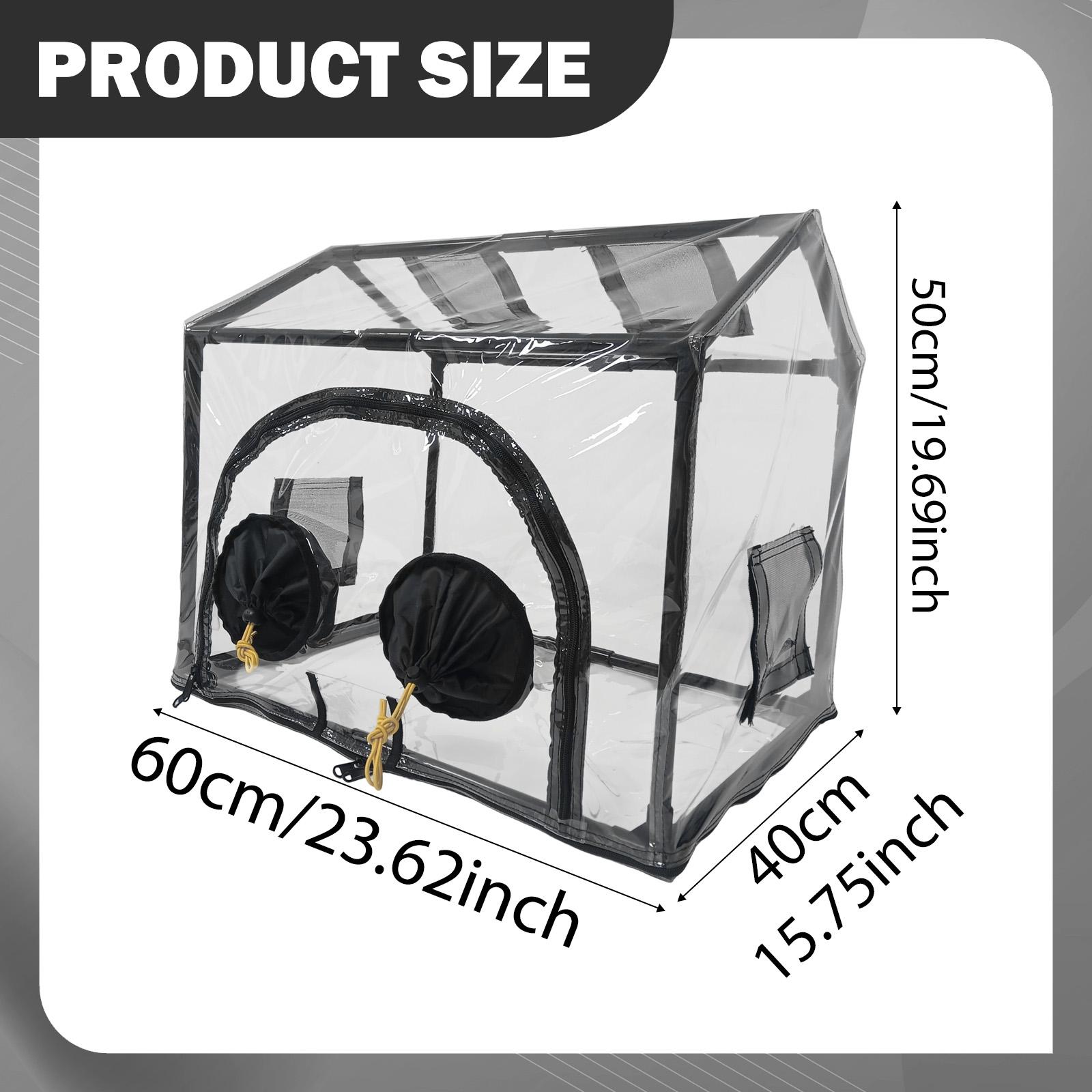 Greenhouse Mini Indoor - อุปกรณ์ปลูกเห็ด ถุงปลูกผักแบบมีฝาครอบใส กระถางปลูกพืชขนาดเล็ก สำหรับปลูกพืชในร่มและกลางแจ้ง