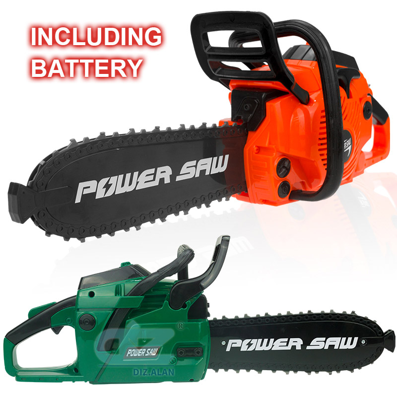 Gardening Tools For Beginners - เด็กเครื่องมือ Power Chainsaws ไฟฟ้าซ่อมของเล่นเสียงสมจริงเด็กแกล้งทําเป็นเล่นฮาโลวีนของขวัญวันเกิดคริสต์มาสสําหรับชาย