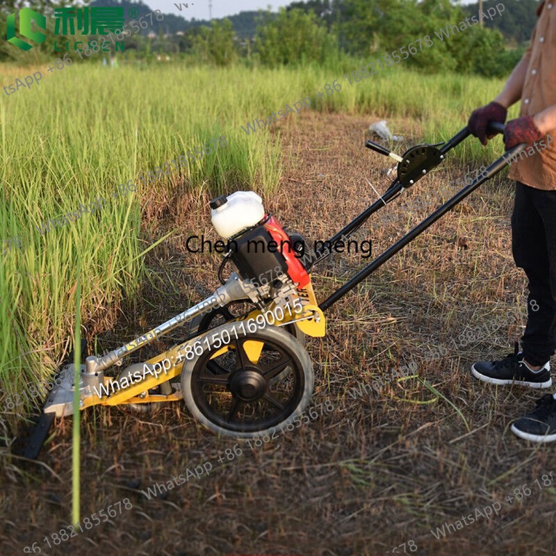 Gardening Tools Hand - เครื่องตัดหญ้าแบบเข็นมืออเนกประสงค์ เครื่องยนต์สี่จังหวะขนาดเล็ก สำหรับงานเกษตร สวนผลไม้ และตัดแต่งพุ่มไม้