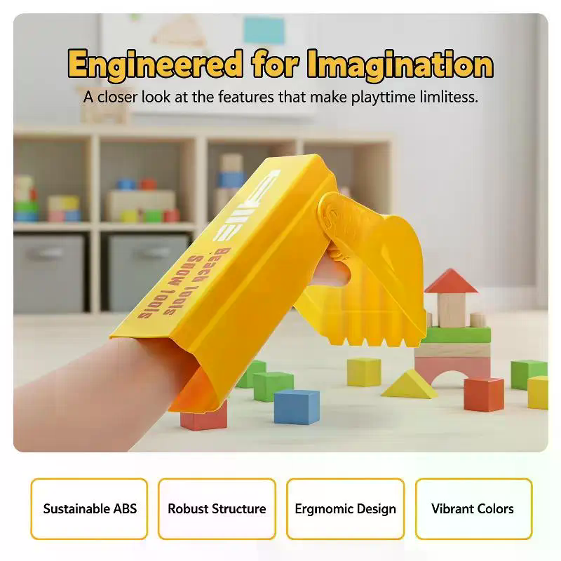 Gardening Tools For Kids - พลั่วตักหิมะ Pro Sand สีส้มสดใส อุปกรณ์ขุดทรายชายหาด สำหรับเด็กและผู้ใหญ่