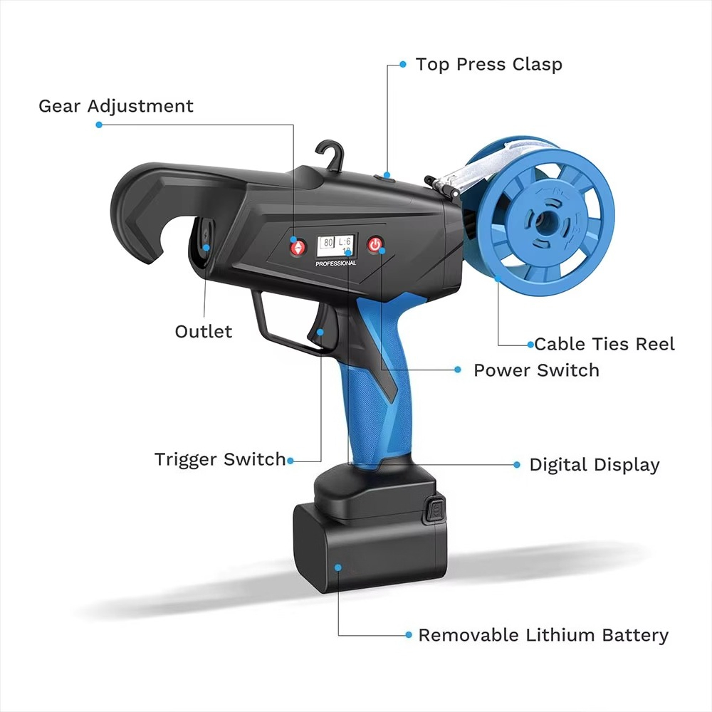 Gardening Tools - เครื่องมือทำสวนไร้สายไฟฟ้า เครื่องมัดกิ่งไม้ไฟฟ้าสำหรับผักในฟาร์มและองุ่น เครื่องมือไฟฟ้าสำหรับงานกลางแจ้ง