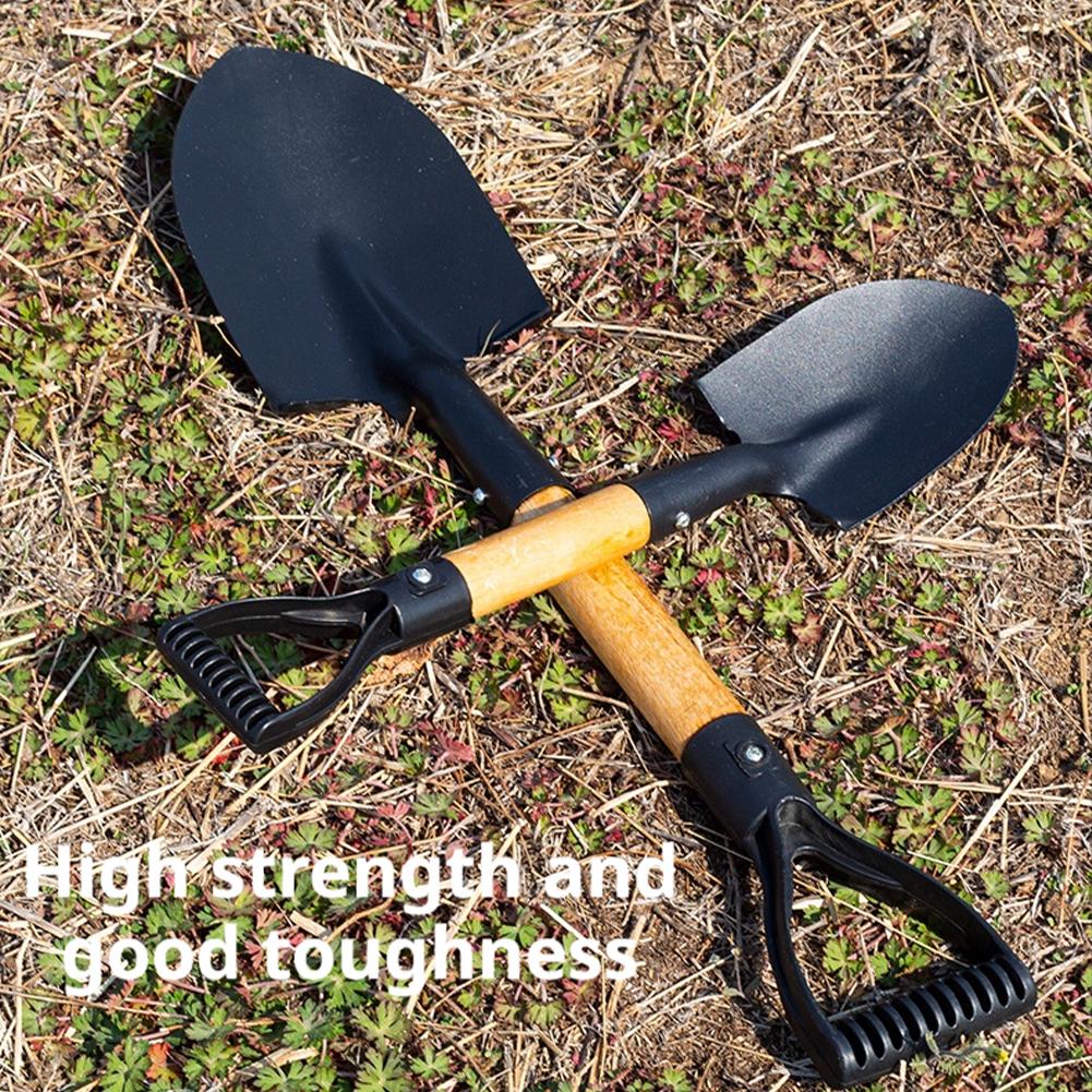 Gardening Tools For Beginners - พลั่วสวนขนาด 36 ซม. พร้อมด้ามไม้ สแตนเลสสตีล ขนาดเล็ก