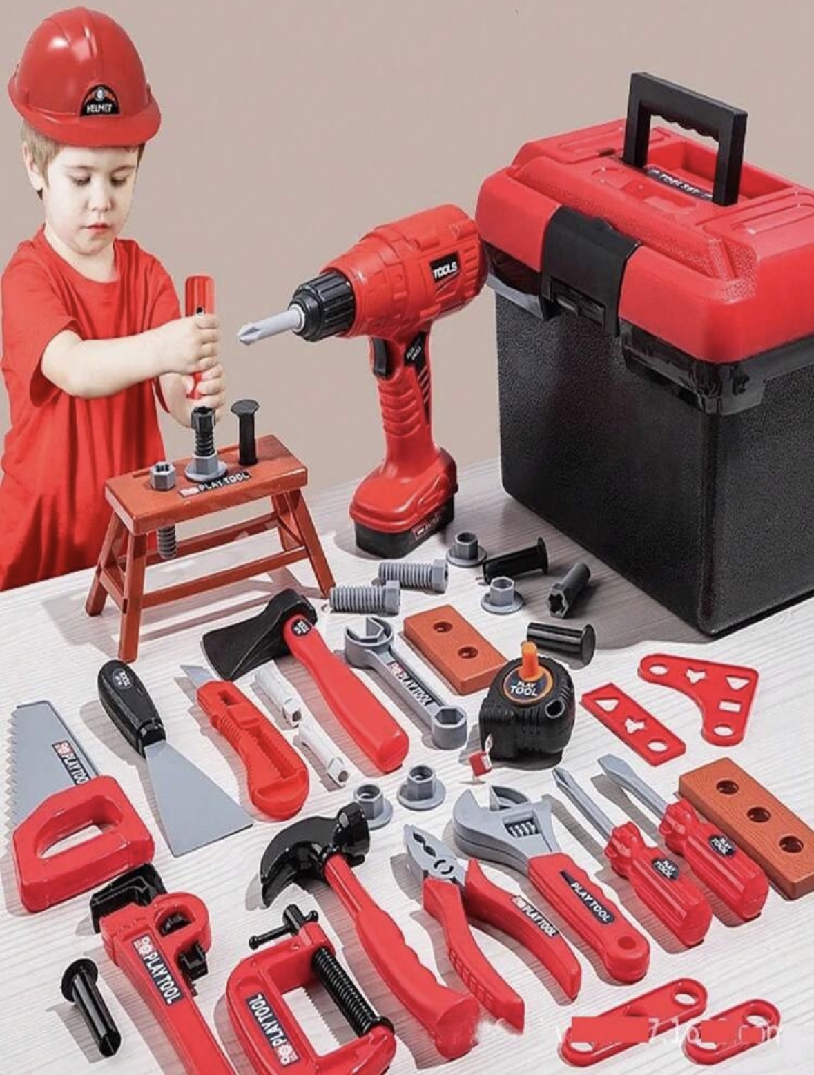 Gardening Tools For Beginners - ชุดเครื่องมือเด็ก ของเล่น 68/55/41/38 ชิ้น ชุดเครื่องมือซ่อมแซมจำลอง ชุดของเล่นบทบาทสมมติ