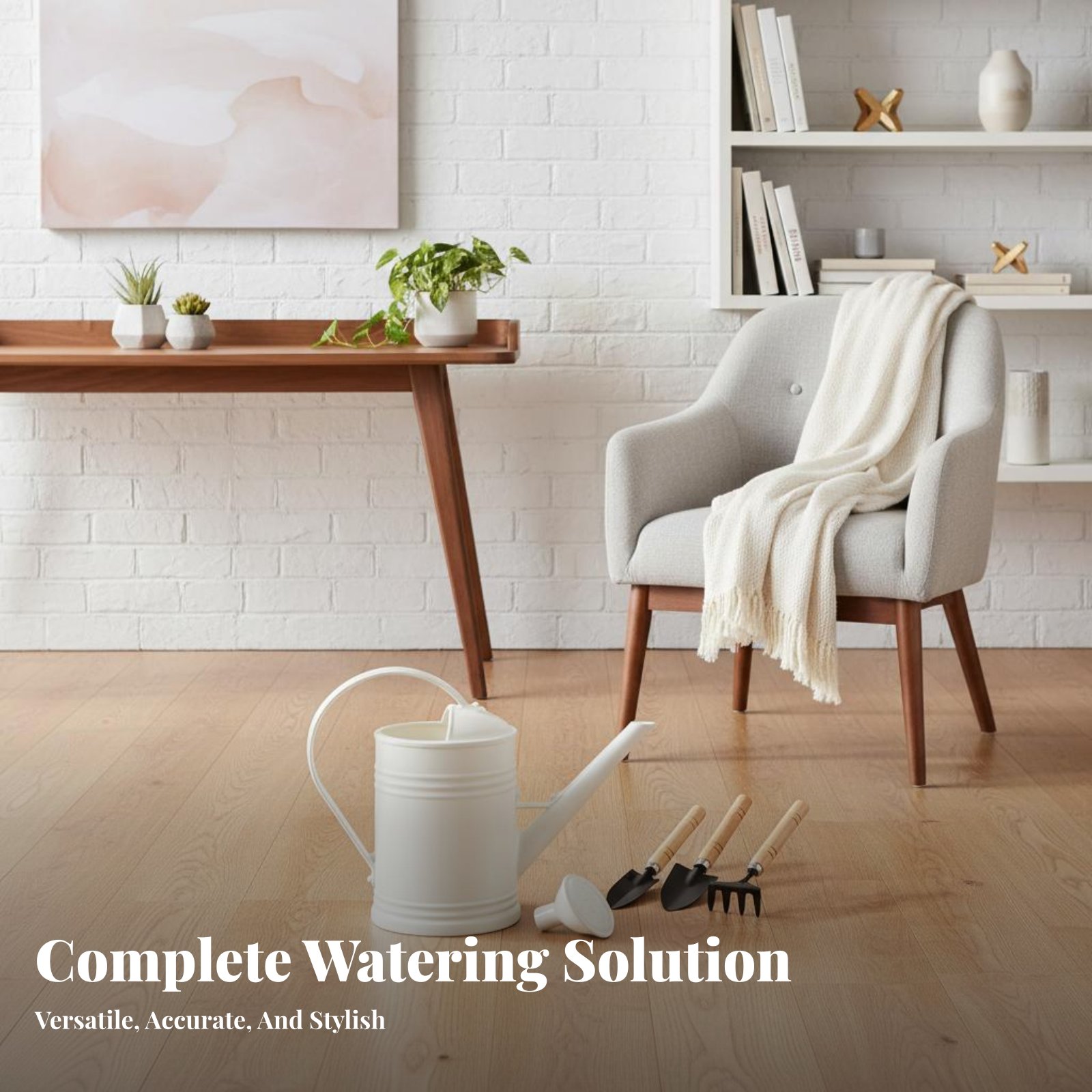 Gardening Tools Watering Can - บัวรดน้ำแบบพกพาพร้อมพวยยาว สำหรับรดน้ำต้นไม้ในร่มและกลางแจ้ง ระเบียงบ้าน บอนไซ และดอกไม้