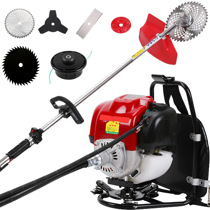 Gardening Tools Cutter - เครื่องตัดหญ้าแบบสะพายหลัง 6-in-1 พร้อมเครื่องยนต์เบนซิน 4 จังหวะ GX35