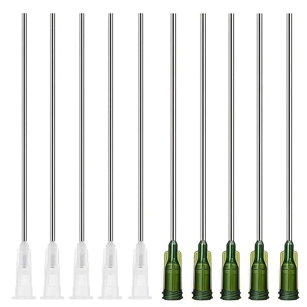 Gardening Tools - เข็มจ่ายของเหลวปลายทู่ยาว, เครื่องมือถ่ายโอนของเหลวแบบล็อค Luer ทำจากสแตนเลส สำหรับเติมหมึก, น้ำยาในห้องปฏิบัติการ,