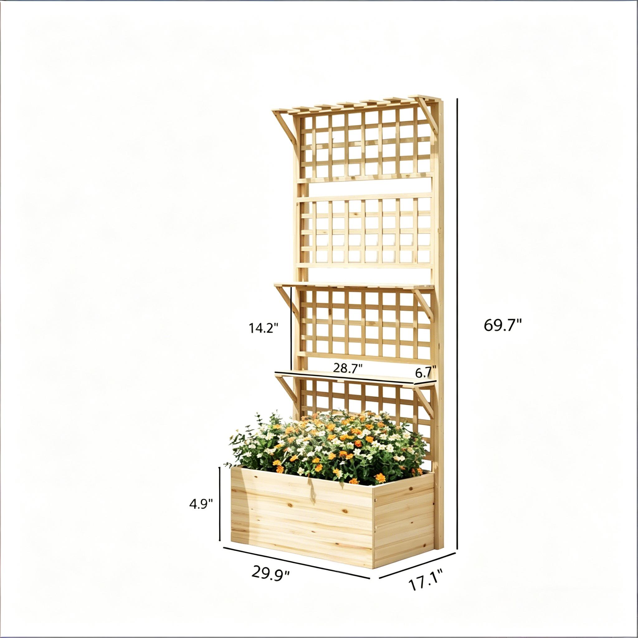 กระบะปลูกต้นไม้ยกพื้น, แปลงปลู - Raised Bed Planter Box บทวิจารณ์และราคา