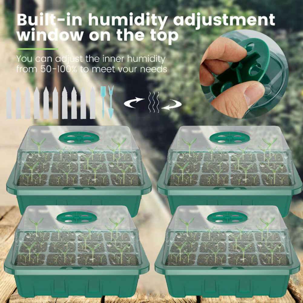 4 ชิ้นเรือนกระจกขนาดเล็ก 12 ช่ - Greenhouse Mini Indoor บทวิจารณ์และราคา