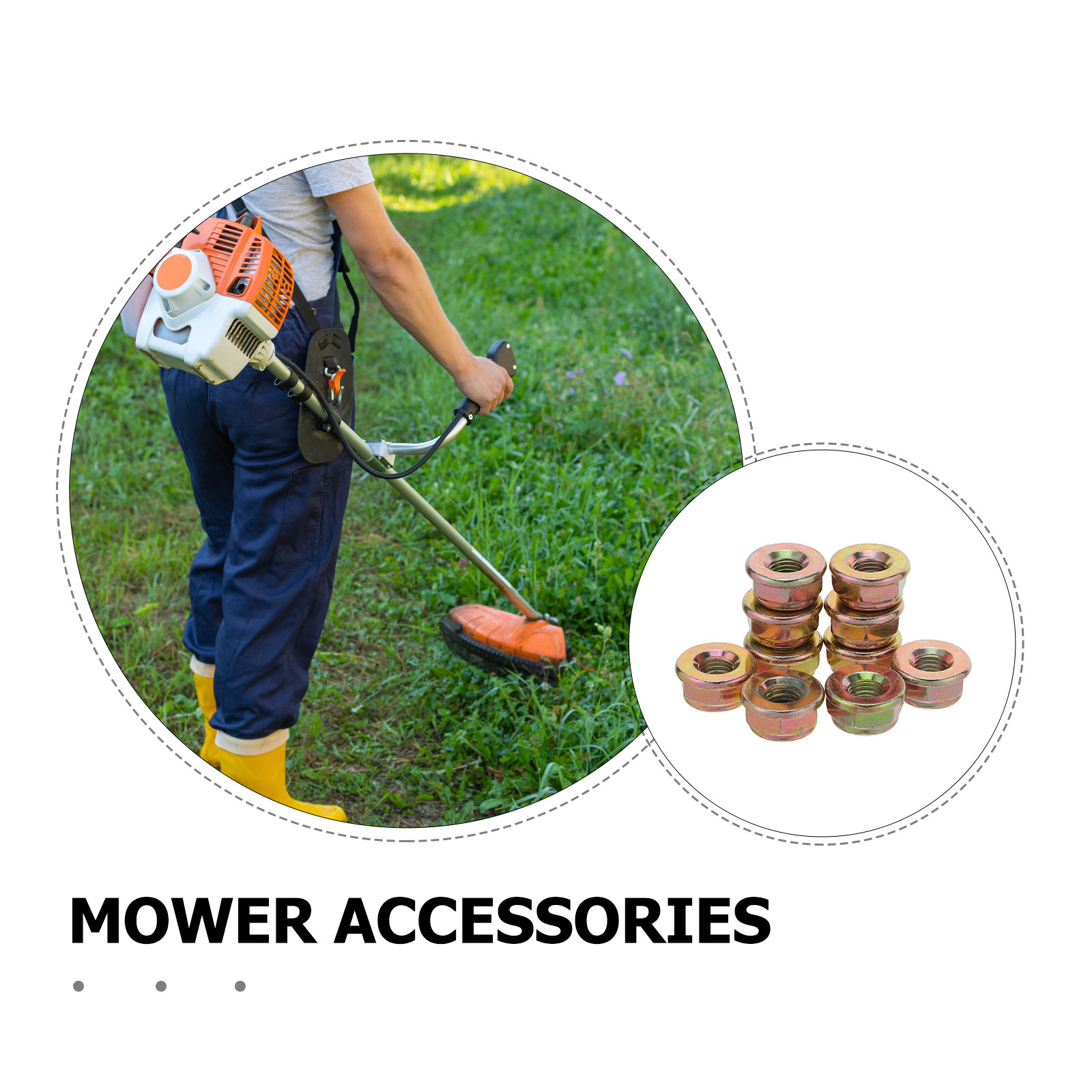 น็อตใบมีดเครื่องตัดหญ้าแบบเกลี - Gardening Tools Hand บทวิจารณ์และราคา