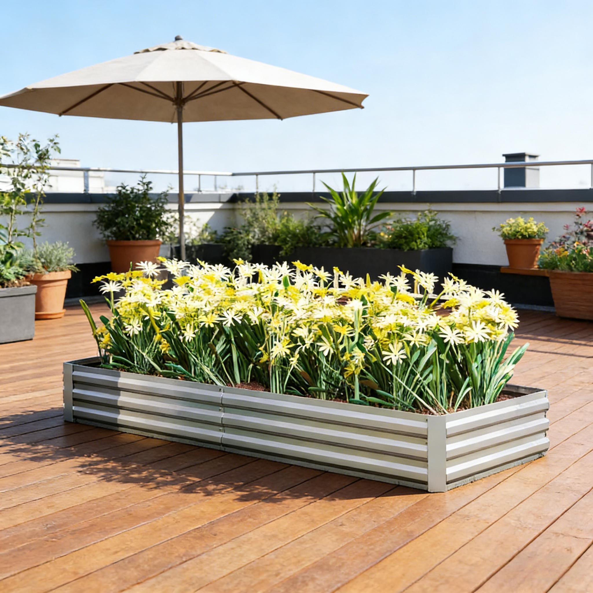 กระถางดอกไม้, กระถางปลูกต้นไม้ - Raised Bed Planter Box บทวิจารณ์และราคา