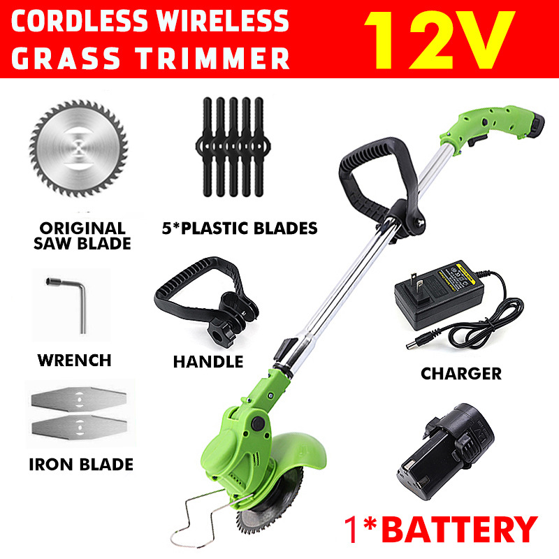 เครื่องตัดหญ้าไร้สายแบบชาร์จไฟ - Gardening Tools Cutter บทวิจารณ์และราคา