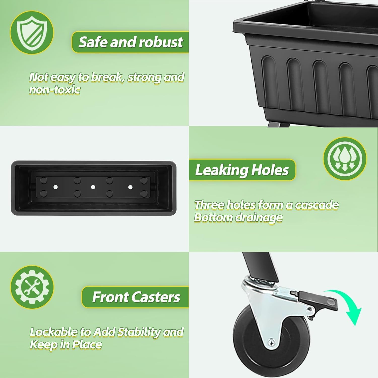 แปลงปลูกผักยกสูงแบบตั้งแนวตั้ง - Raised Bed Planter Box บทวิจารณ์และราคา