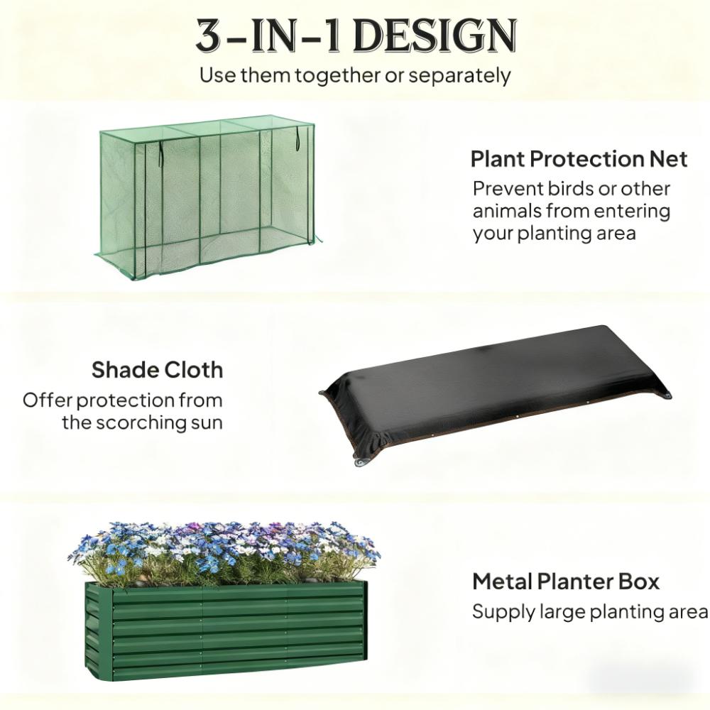 แปลงปลูกผักยกพื้นแบบเปิดด้านล่ - Raised Bed Planter Box บทวิจารณ์และราคา