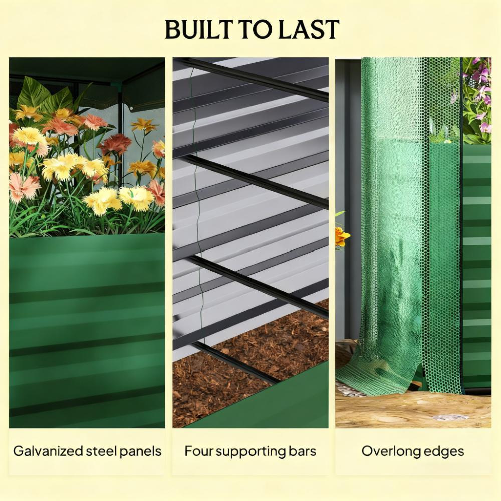 แปลงปลูกผักยกพื้นแบบเปิดด้านล่ - Raised Bed Planter Box บทวิจารณ์และราคา