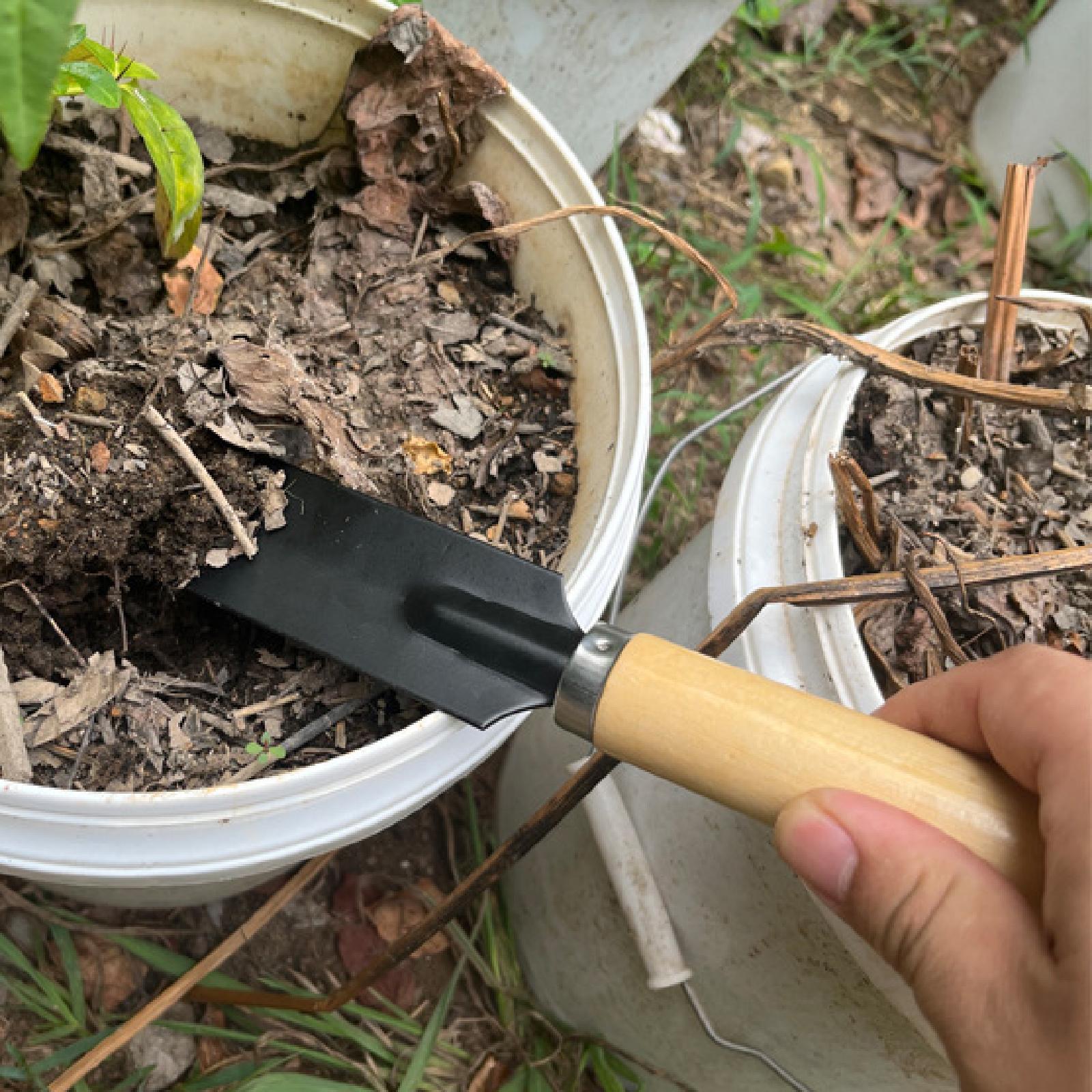 พลั่วสวนขนาดเล็ก ด้ามไม้ อเนกป - Gardening Tools Hand บทวิจารณ์และราคา