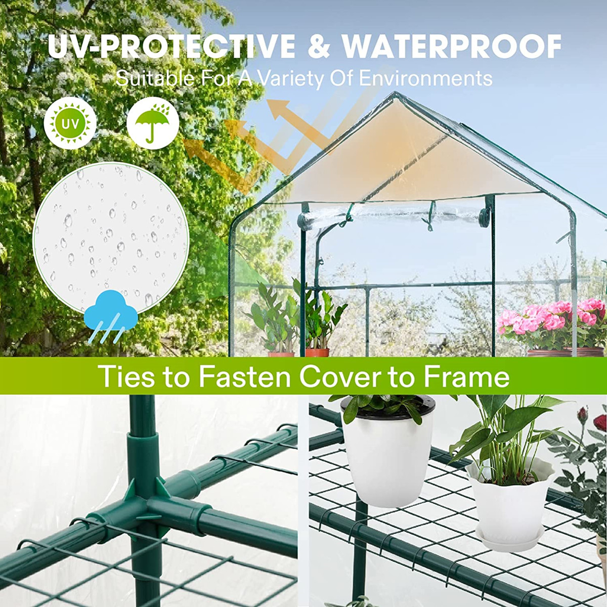 เรือนกระจกแบบพกพา 3 ชั้น สำหรั - Greenhouse Mini Indoor บทวิจารณ์และราคา