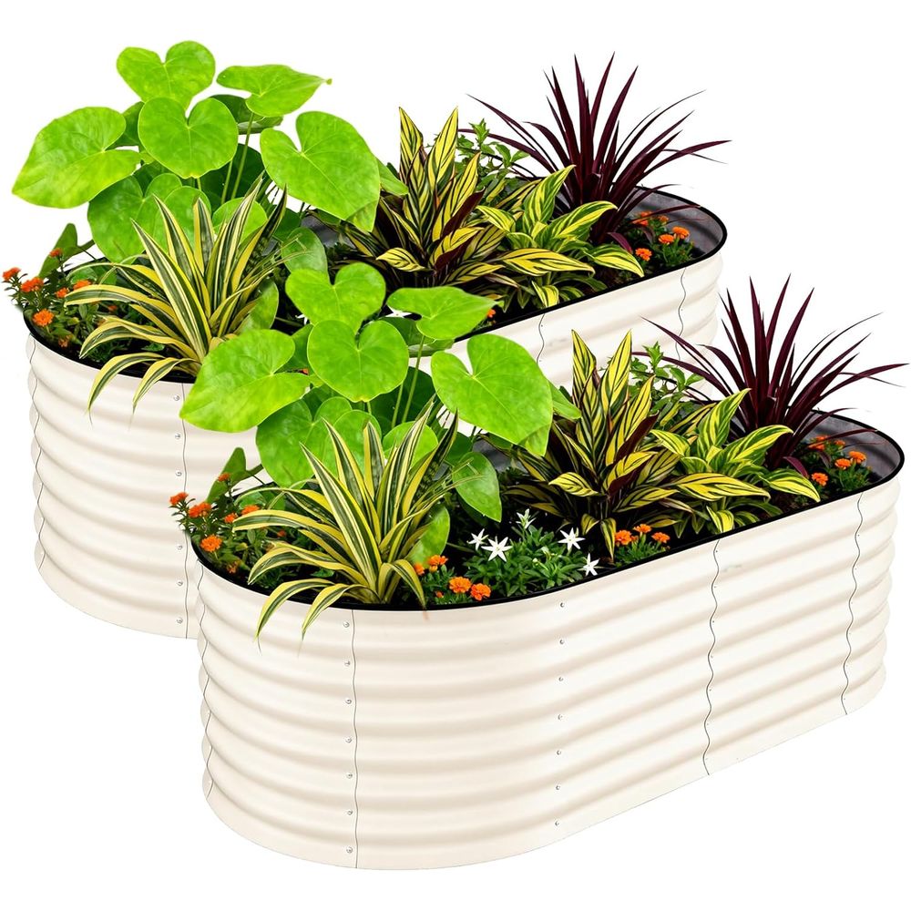 แปลงปลูกผักยกพื้น 2 ชุด - กล่อ - Raised Bed Planter Box บทวิจารณ์และราคา