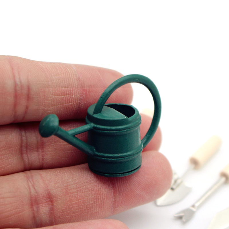 บ้านตุ๊กตา1:12อุปกรณ์สวนขนาดเล - Gardening Tools Watering Can บทวิจารณ์และราคา