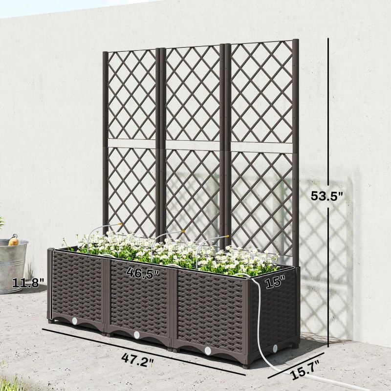 กระถางปลูกต้นไม้กลางแจ้ง, แปลง - Raised Bed Planter Box บทวิจารณ์และราคา
