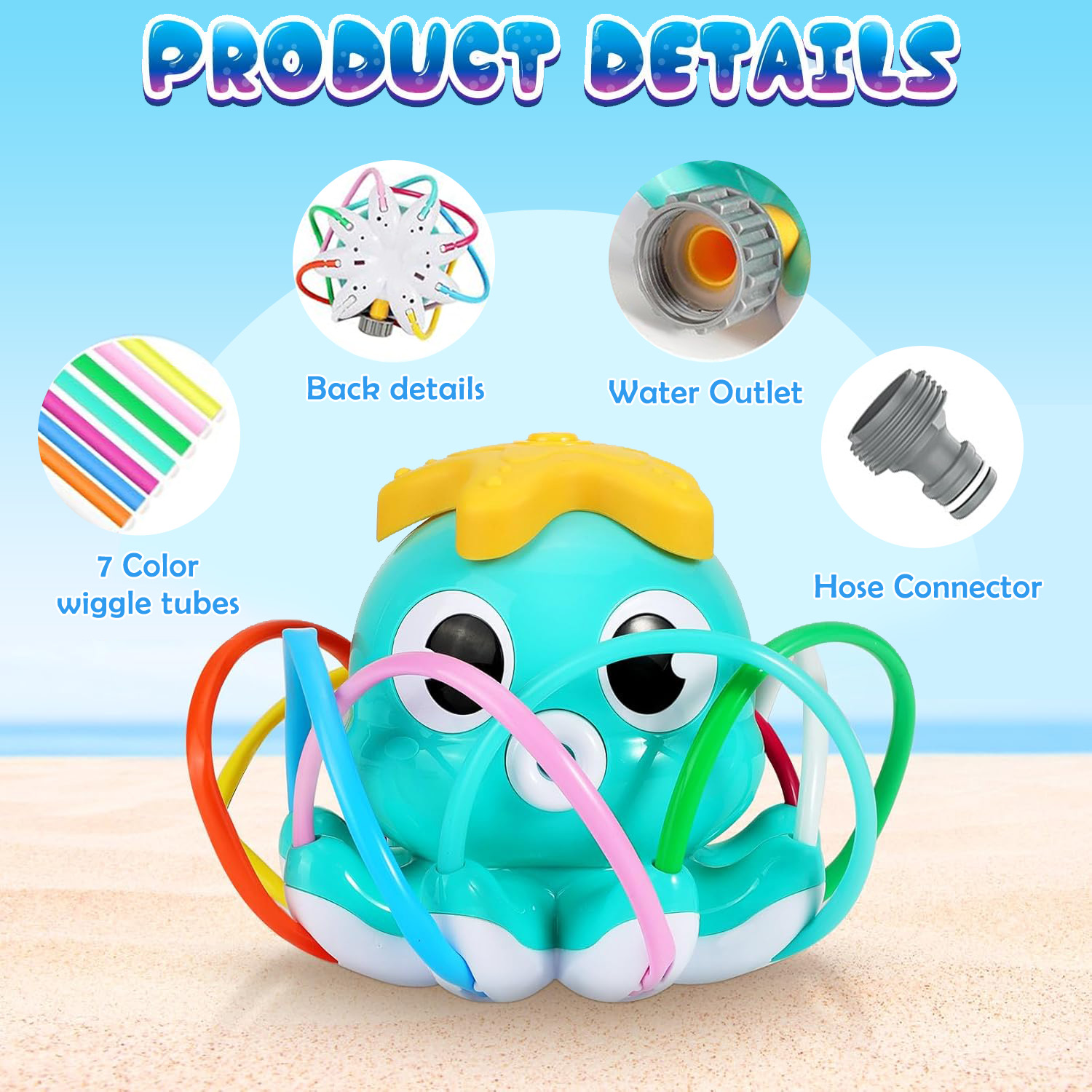 ของเล่นสปริงเกอร์รูปปลาหมึกยัก - Gardening Tools For Kids บทวิจารณ์และราคา
