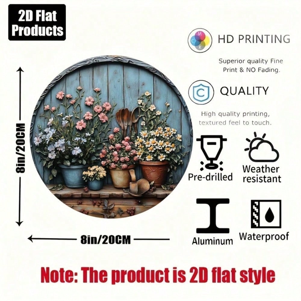 งานศิลปะติดผนังอะลูมิเนียมทรงก - Gardening Tools Vintage บทวิจารณ์และราคา