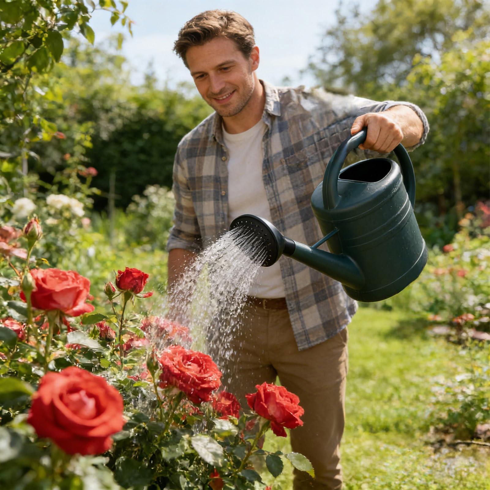 หัวฉีดน้ำพลาสติกสีดำ ขนาดเส้นผ - Gardening Tools Watering Can บทวิจารณ์และราคา