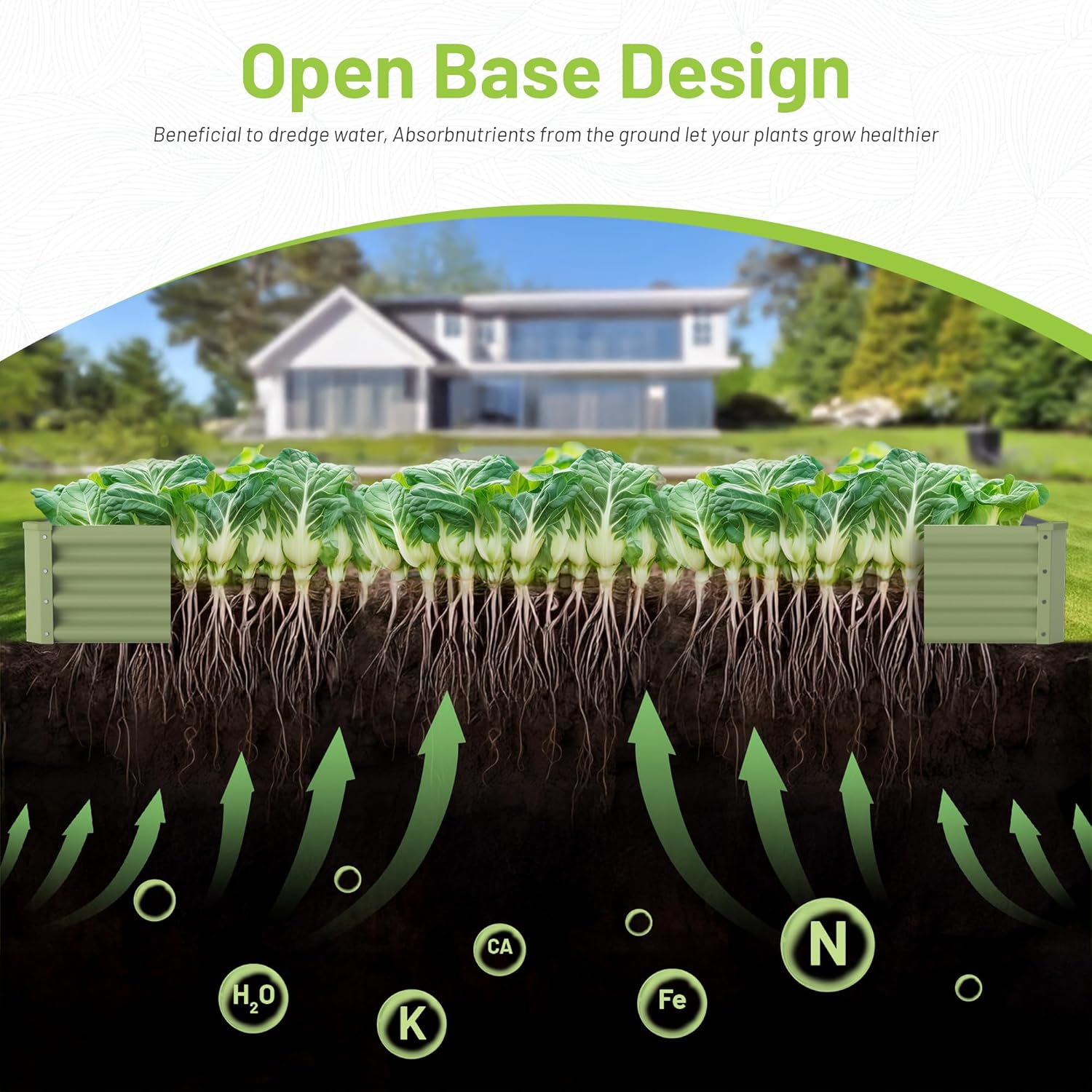 แปลงปลูกผักกลางแจ้งแบบยกพื้น ท - Raised Bed Planter Box บทวิจารณ์และราคา