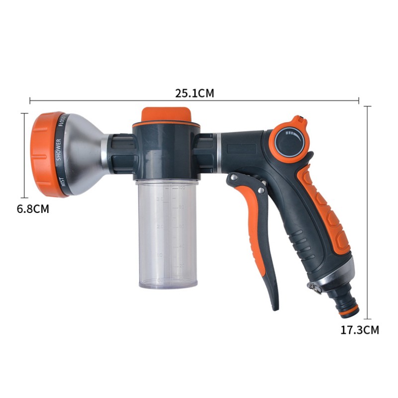 ปืนฉีดน้ำหัวฉีดโฟมใหม่ล้างรถอุ - Gardening Tools Watering Can บทวิจารณ์และราคา