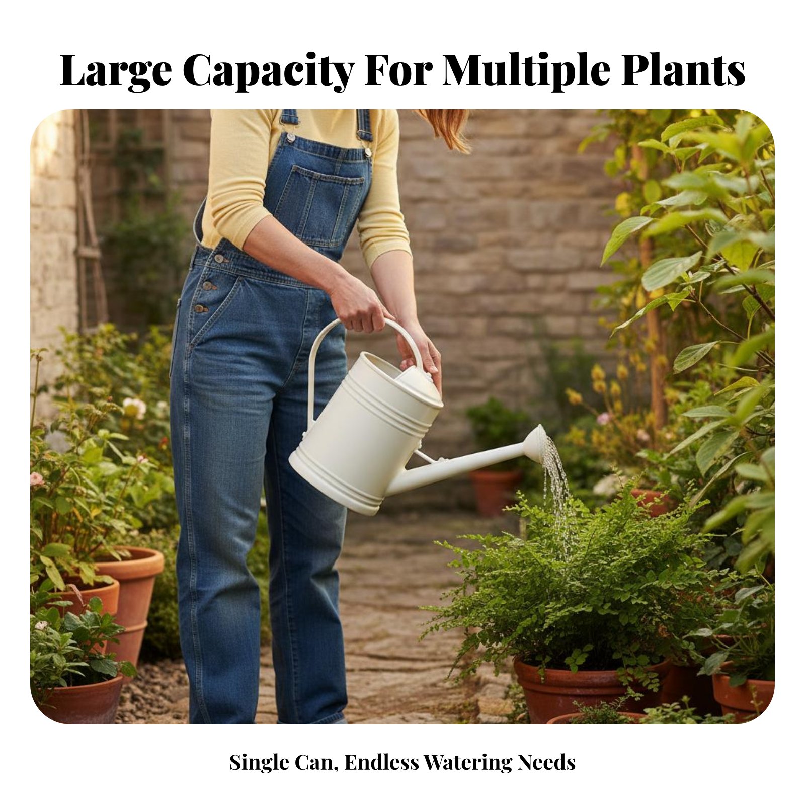 บัวรดน้ำแบบพกพาพร้อมพวยยาว สำห - Gardening Tools Watering Can บทวิจารณ์และราคา