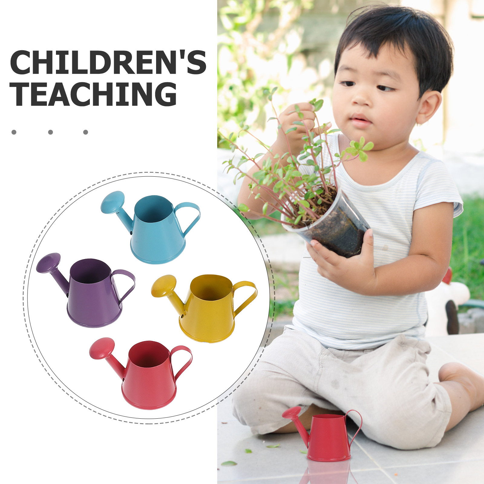 ชุดบัวรดน้ำโลหะขนาดเล็ก 4 ชิ้น - Gardening Tools Watering Can บทวิจารณ์และราคา