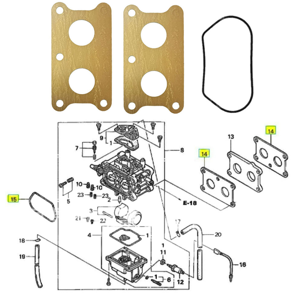 สำหรับ HONDA GXV530 GCV530 ชุด - Gardening Tools Repair บทวิจารณ์และราคา