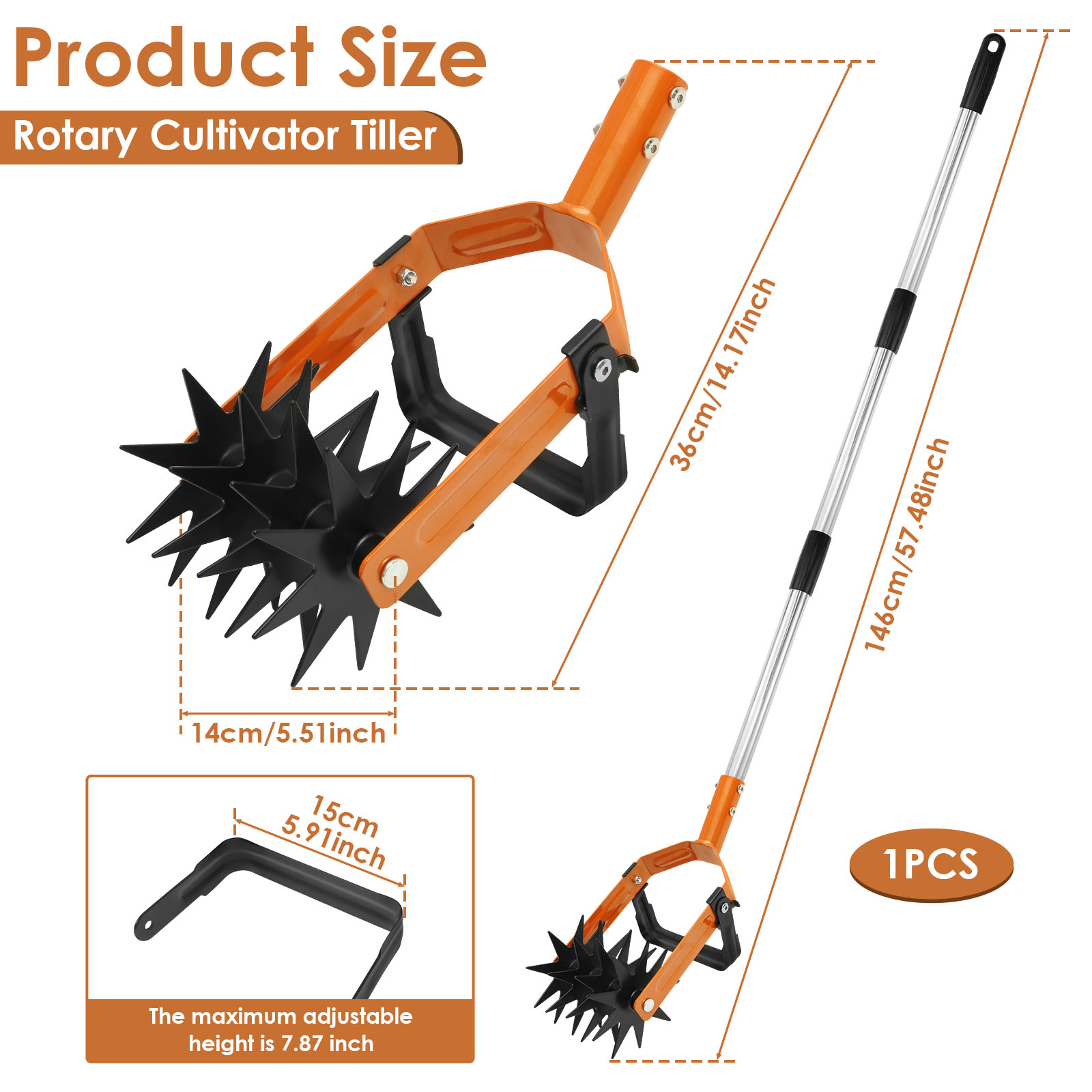 ใหม่ 2-in-1Tiller เครื่องมือสแ - Gardening Tools For Beginners บทวิจารณ์และราคา