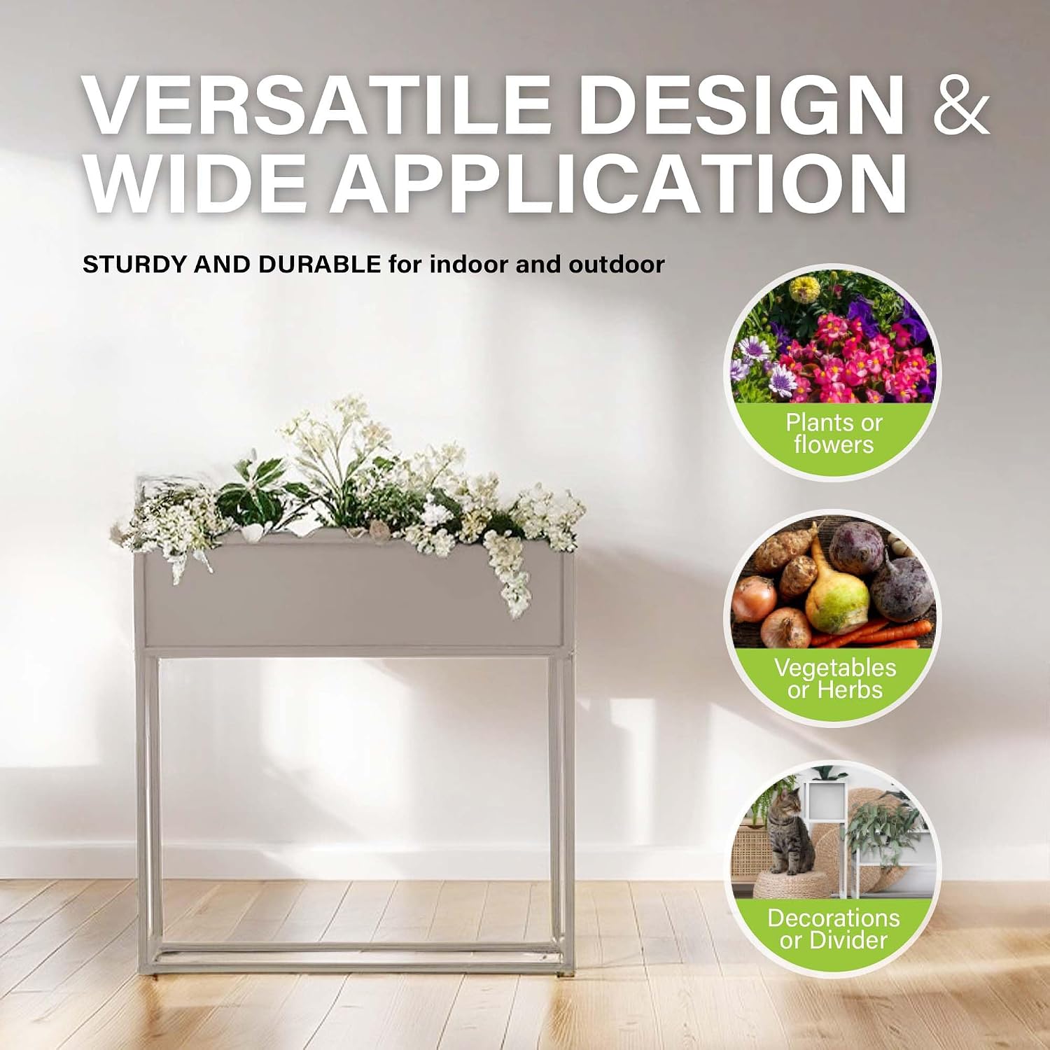 กล่องปลูกต้นไม้ยกสูง ขนาดสูง 2 - Raised Bed Planter Box บทวิจารณ์และราคา