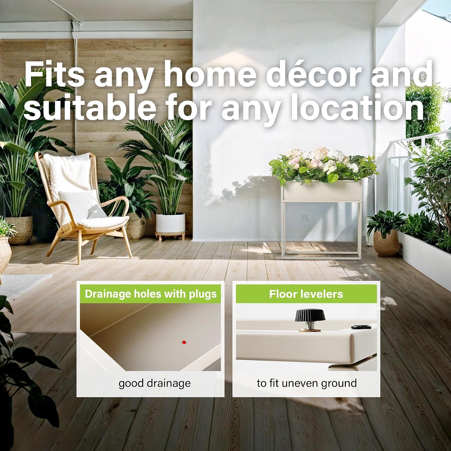 กล่องปลูกต้นไม้ยกสูง ขนาดสูง 2 - Raised Bed Planter Box บทวิจารณ์และราคา